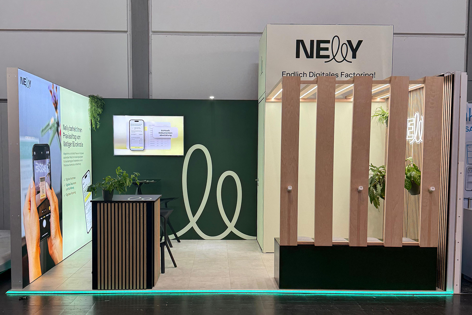 Messestand für Nelly Solutions